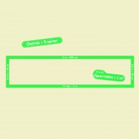 Oppervlakte 1m2 in 2 vormen.