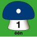 Hinkelbaan 1 - 10 paddenstoelen - vloerstickers.