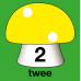 Hinkelbaan 1 - 10 paddenstoelen - vloerstickers.