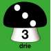 Hinkelbaan 1 - 10 paddenstoelen - vloerstickers.