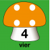 Hinkelbaan 1 - 10 paddenstoelen - vloerstickers.