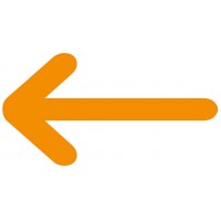 Oranje pijlen - vloerstickers.