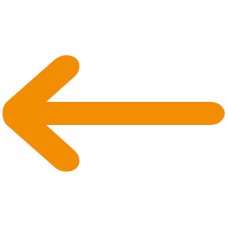 Oranje pijlen - vloerstickers.