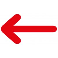 Rode pijlen - vloerstickers.