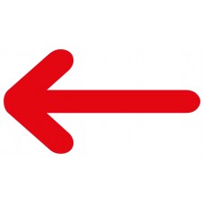Rode pijlen - vloerstickers.