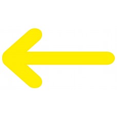 Gele pijlen - vloerstickers.