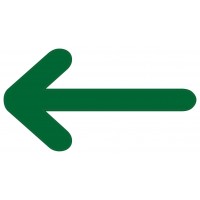 Groene pijlen - vloerstickers.