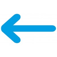 Blauwe pijlen - vloerstickers.