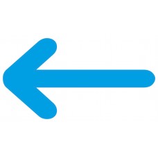 Blauwe pijlen - vloerstickers.