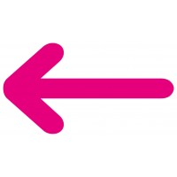 Roze pijlen - vloerstickers.