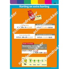 Korting en extra korting - poster