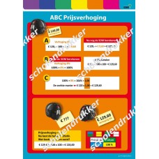 Prijsverhoging ABC - poster