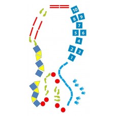 Beweegbaan basisbaan - vloerstickers.