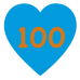Beweegbaan verliefde harten 100 - vloerstickers. Beweegbaan verliefde harten 100 - vloerstickers.