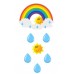 Regenboog - muurstickers.