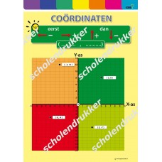 Coordinaten X en Y as - poster